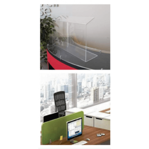  Supply & Installation of PPE- Acrylic Sneeze Guard Barriers with legs