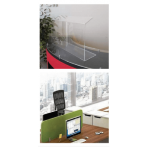 Supply & Installation of PPE- Acrylic Sneeze Guard Barriers with legs